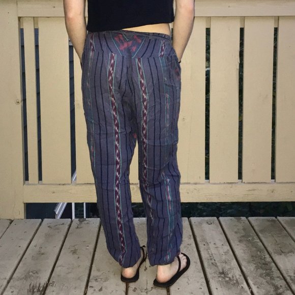 SOLD • ROXY • Tribal Lounge Pants • Multicolor - Picture 7 of 9